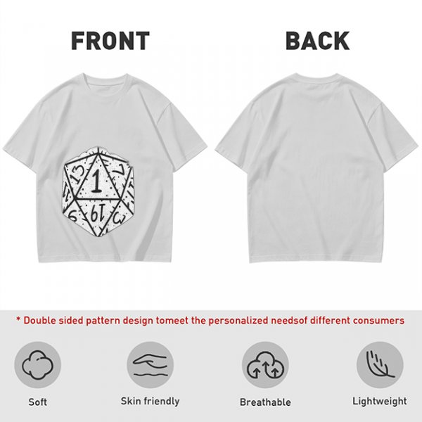 Olive T-Shirt With D20 Nat 1 Critical Fail Print