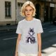 Olive T-shirt with Maleficent Glitch Art Print