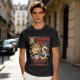 Treasure Hunter Wanted Cat Graphic T-Shirt Design