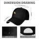 Black Baseball Cap With Cute Headphone Wearing Cat Graphic