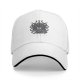 Black Baseball Cap With Lawful Evil Beholder Monster Artwork