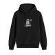 Black Hoodie With Doctor Who Dalek Holding Burger Graphic