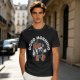 Olive t-shirt with retro coffee pot cartoon and Good Morning text
