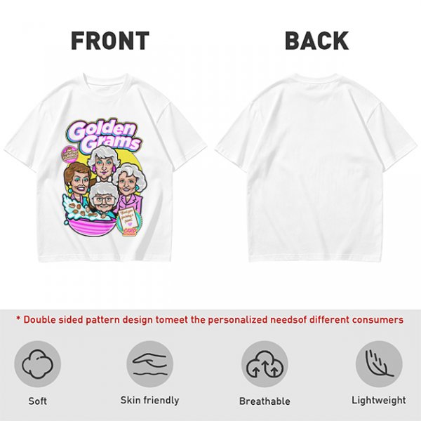 Golden Grams Themed Graphic T-Shirt Featuring The Golden Girls