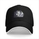 Black Baseball Cap With Ghost 1996 Graphic Print