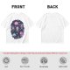 Olive T-shirt with Chibi Fantasy Characters and Whimsical Art Print