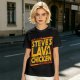 Steve's Lava Chicken Graphic T-Shirt Print Design