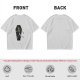 Olive t-shirt with skeleton running from starry coffin graphic
