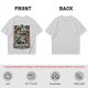 Olive green t-shirt featuring The Goblin King tarot-style artwork