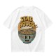 Olive Green T-Shirt With Retro Send Noods Ramen Bowl Graphic