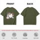 Olive T-Shirt With Grumpy Unicorn Graphic Print