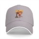 Black baseball cap with whimsical miso soup character graphic