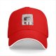 Black Baseball Cap With Cake Graphic And Lie Text Print