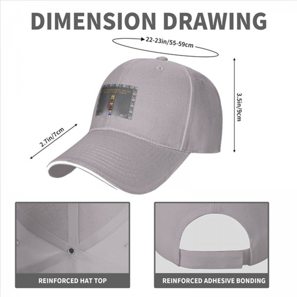 Black baseball cap with Zelda 'It's dangerous to go alone' pixel art design