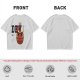 Olive T-Shirt with Red Devil Cat Graphic and The Dev Print