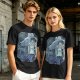 Olive T-Shirt Featuring Princess Mononoke Wolf Artwork