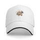 Black baseball cap with retro sun character and 'SHINE' graphic