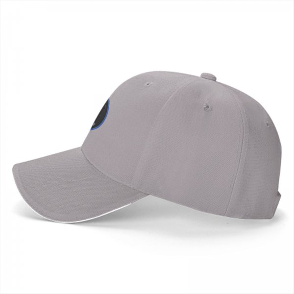 Black Baseball Cap With Nope Seal Of Disapproval Graphic