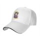 Black baseball cap with funny cereal bunny graphic design