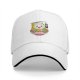 Black Baseball Cap With Cute Ramen Octopus Character Print