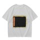 Olive Green T-Shirt With Distressed Retro TV Graphic Print