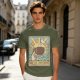 Oversized Dark Green T-Shirt With The Coffee Tarot Card Style Print