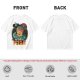 Olive t-shirt with space pizza alien graphic and 'We Came in Pizza' text