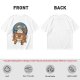 Olive T-shirt with Christmas Totoro Riding Catbus Graphic