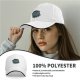 Black baseball cap with flat earth 'around the world' graphic print