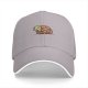 Black Baseball Cap With Cute Sad Turtle Graphic Design