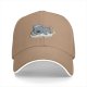 Black baseball cap with sleeping koala and 'nap' graphic