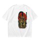 Olive T-shirt with Dark Fantasy Tentacle Monster Graphic Print