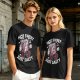 Olive T-Shirt with 'Not Sweet Just Salty' Cartoon Popcorn Print