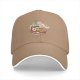Black Baseball Cap with Ramen Bowl Graphic Print