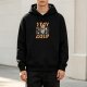 Black hoodie with 'STAY GOLD' graphic and illustrated character art