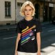 Studio Ghibli Characters Rainbow Stripe Graphic T-Shirt