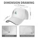 Black Baseball Cap With Cute Science Lab Beaker Print