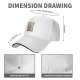 Black Baseball Cap with Japanese Style Mountain Figure Art Print