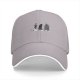 Black Baseball Cap With Studio Ghibli Character Silhouette Print