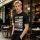 Raised by Television Corrupted by Memes Retro Graphic T-Shirt