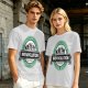 Olive t-shirt with 'Brewvolution' beer evolution graphic design