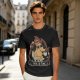 Olive T-Shirt Featuring the 'This Is Fine' Dog in Flames Holding Coffee