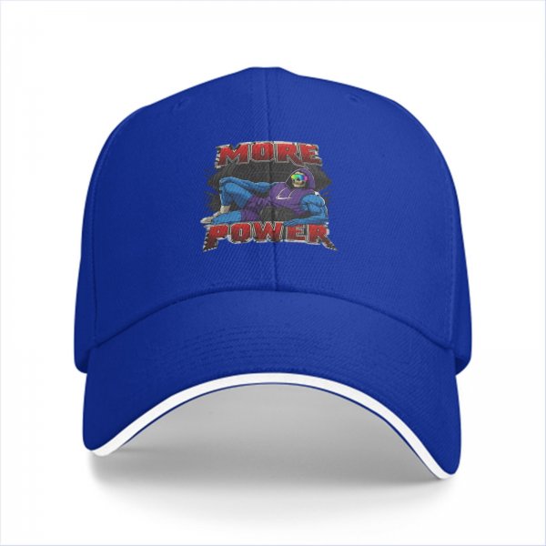Black Baseball Cap With Skeleton Graphic And More Power Text