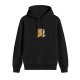 Black hoodie with retro pixel art Bowser graphic