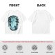 Olive T-Shirt With Silhouetted Forest Scene And Two Figures