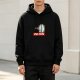 Black hoodie with mirror vampire holding coffee graphic and 'LIKE THIS' text