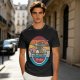 Olive T-shirt with Retro Ramen Bowl Chopsticks Graphic
