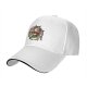 Black baseball cap with cute samurai panda riding a horse graphic