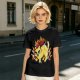 Olive T-Shirt With Super Saiyan Style Electric Cat Graphic
