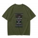 Olive Christmas T-Shirt With 'I Just Came Here To Eat & Get The Gift' Print